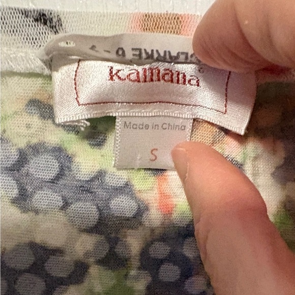 Kamana Colorful Abstract Long Sleeve Tunic - Picture 3 of 5